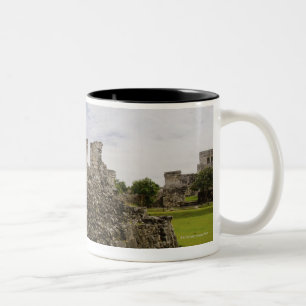 Mexico, Tulum, ancient ruins 2 Two-Tone Coffee Mug