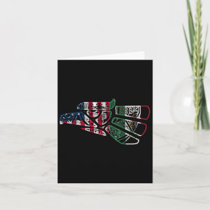 Mexico Us Flag Patriot Mexican Flag American Flag Card