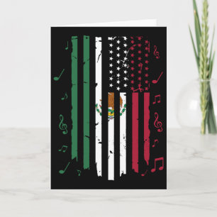 Mexico Us Flag Patriot Mexican Flag American Flag Card