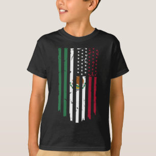 Mexico Us Flag Patriot Mexican Flag American Flag  T-Shirt