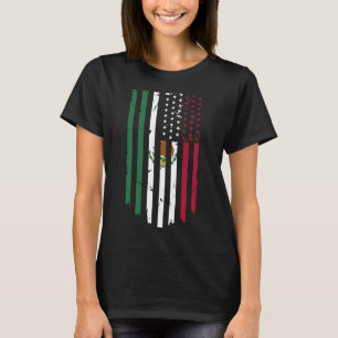 Mexico Us Flag Patriot Mexican Flag American Flag T-Shirt
