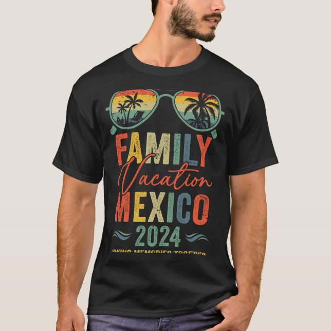 Mexico Vacation 2024 Matching Family Group Summer T-Shirt (Front)
