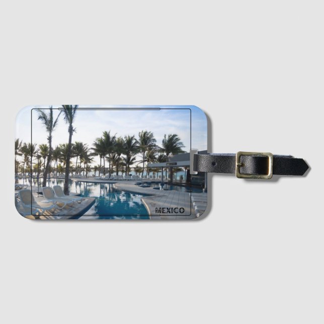 Mexico Vacation Luggage Tag (Front Horizontal)