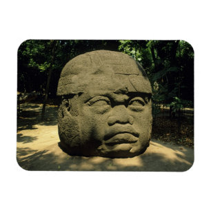 Mexico, Villahermosa, giant Olmec head, La Venta Magnet