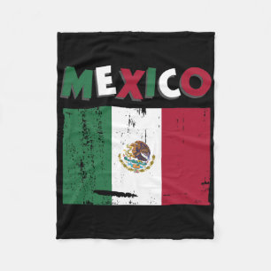 Mexico Vintage Mexican Flag Pride Hat Jersey 1 Fleece Blanket