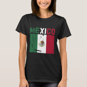 Mexico Vintage Mexican Flag Pride Hat T-Shirt