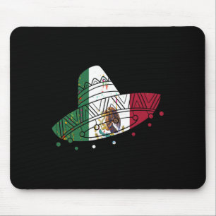 Mexico Vintage Mexican Flag Pride Hat Tijuana Mouse Mat