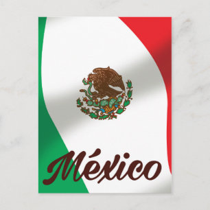 México Vintage style travel poster Postcard
