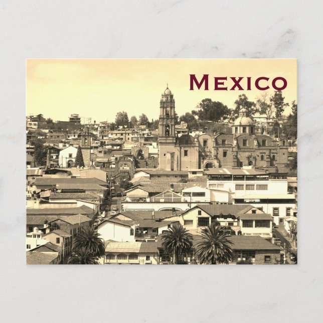 Mexico Vintage Tourism Travel Add Postcard (Front)