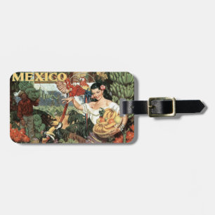 Mexico Vintage Travel custom luggage tag