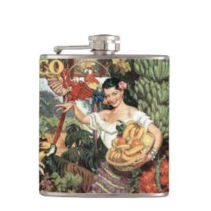 Mexico vintage travel flask