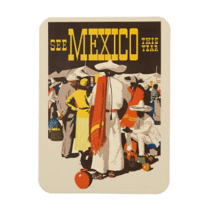 Mexico  Vintage Travel Magnet 