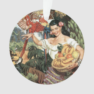 Mexico vintage travel ornament