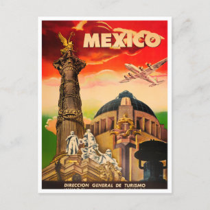 Mexico vintage travel postcard