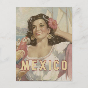 Mexico vintage Travel postcard