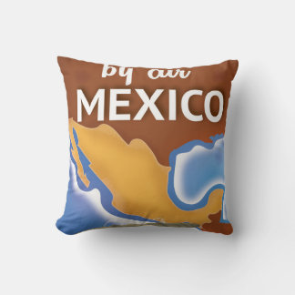 Mexico Vintage Travel poster Cushion