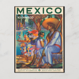 Mexico, vintage travel poster, postcard