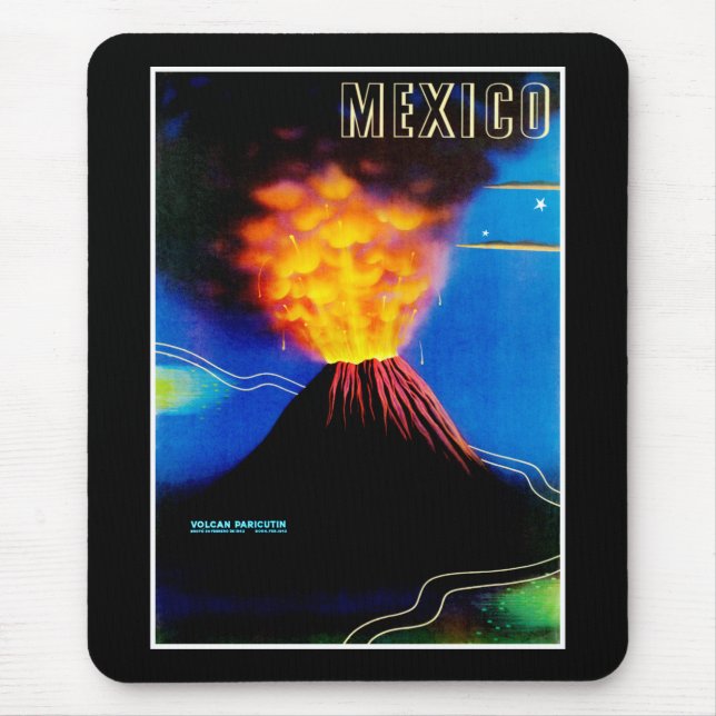Mexico ~ Volcan Paricutin Mouse Mat (Front)