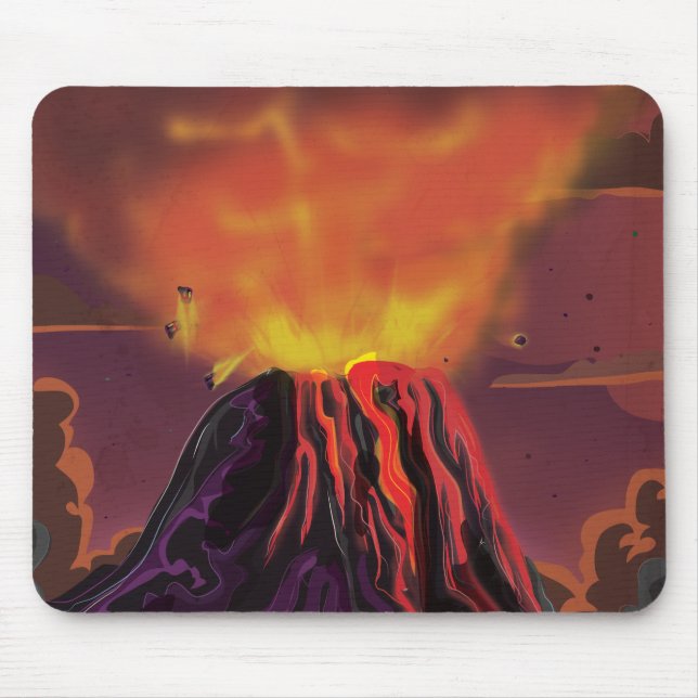 Mexico Volcano Mouse Mat (Front)