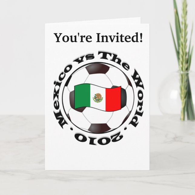 Mexico vs The World 2010 Invitation (Front)