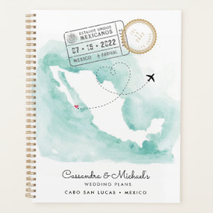 Mexico Watercolor Map   Cabo   Destination Wedding Planner