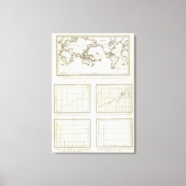 Mexico World One world map Canvas Print (Front)