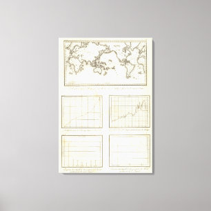 Mexico World One world map Canvas Print