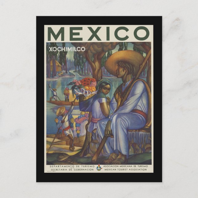Mexico Xochimilco Postcard (Front)