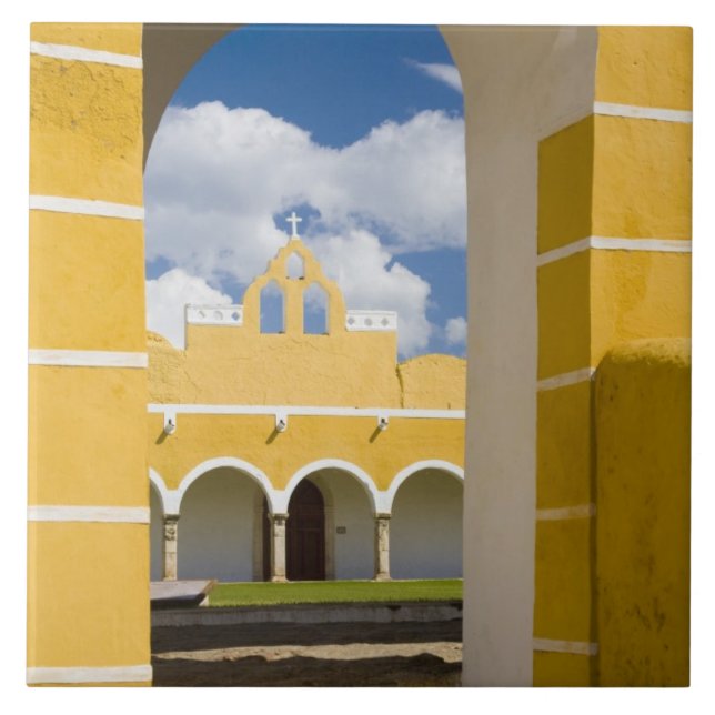 Mexico, Yucatan, Izamal. The Franciscan Convent 2 Tile (Front)
