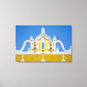 Mexico, Yucatan, Izamal. The Franciscan Convent 3 Canvas Print
