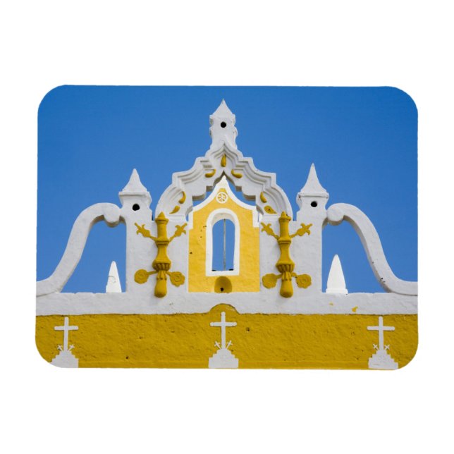 Mexico, Yucatan, Izamal. The Franciscan Convent 3 Magnet (Horizontal)