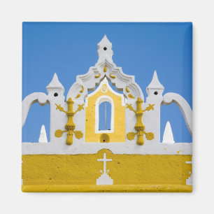 Mexico, Yucatan, Izamal. The Franciscan Convent 3 Magnet