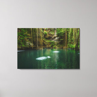 Mexico, Yucatan, Scenic Lake Canvas Print