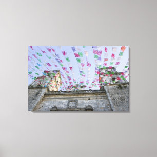 Mexico, Yucatan, Valladolid, La Parraquia de San Canvas Print