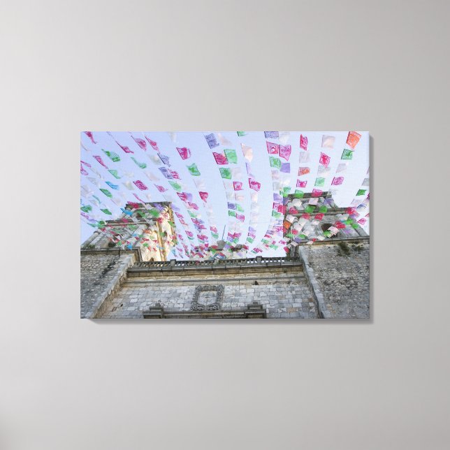 Mexico, Yucatan, Valladolid, La Parraquia de San Canvas Print (Front)