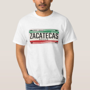 MEXICO ZACATECAS CITY LISENCE PLATE  T-Shirt