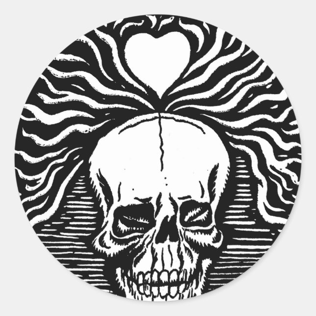 Mexico's "Day of the Dead" circa 1924 Classic Round Sticker (Front)