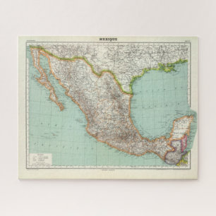 Mexique - Map of Mexico Jigsaw Puzzle