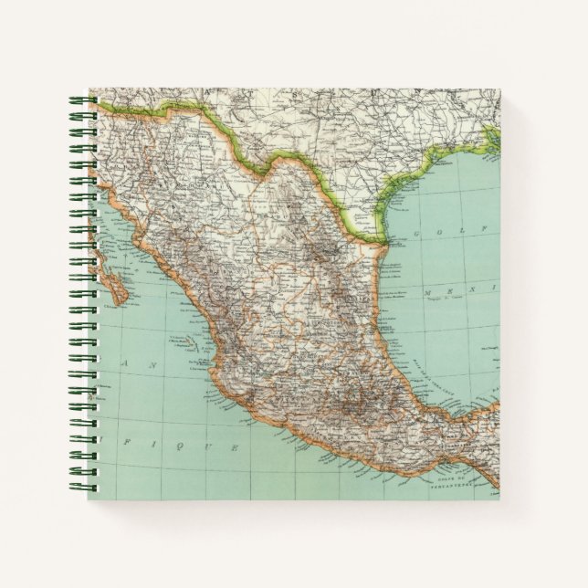 Mexique - Map of Mexico Notebook (Front)