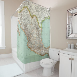 Mexique - Map of Mexico Shower Curtain