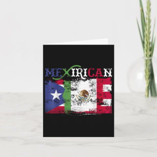 Mexirican Shirt, Puerto Rico Flag Tee, Cinco De Ma Card