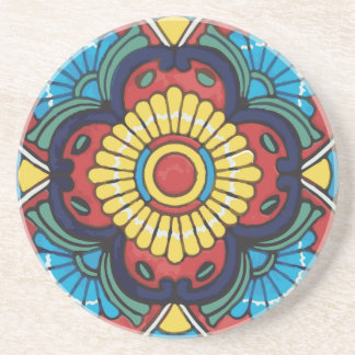 mexred talavera tile coaster