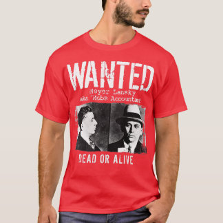 Meyer Lansky Mugshot Wanted Dead or Alive T-Shirt