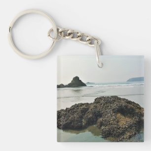 Meyers Beach North, Gold Beach, Oregon Key Ring
