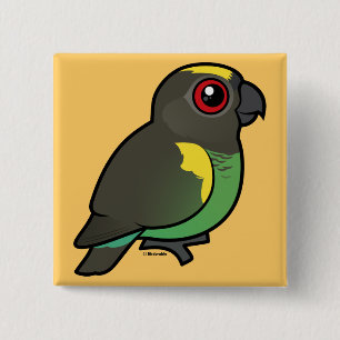 Meyer's Parrot 15 Cm Square Badge