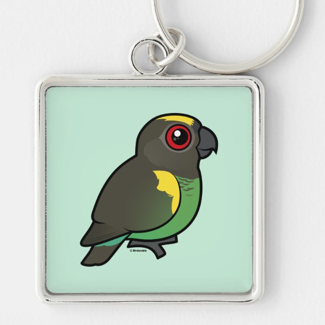 Meyer's Parrot Key Ring (Front)