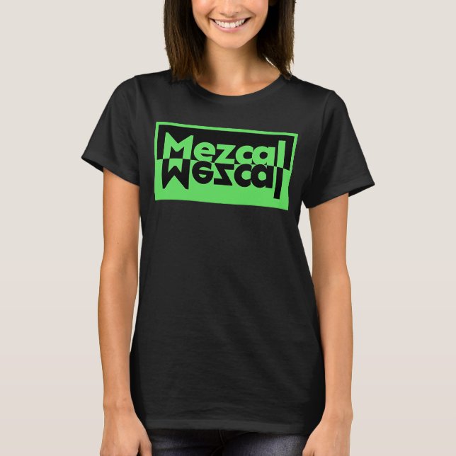 Mezcal Minimalist Green and Black T-Shirt (Front)