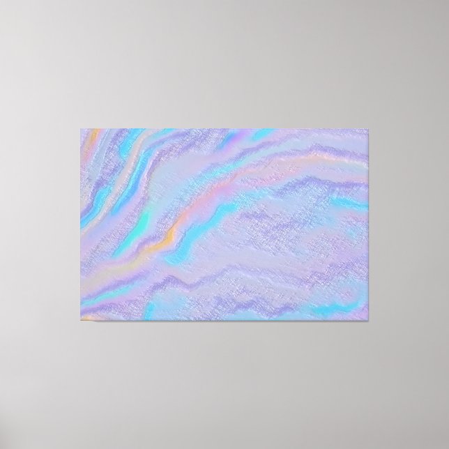 Mezmerizing Iridescent Stone Canvas Print (Front)