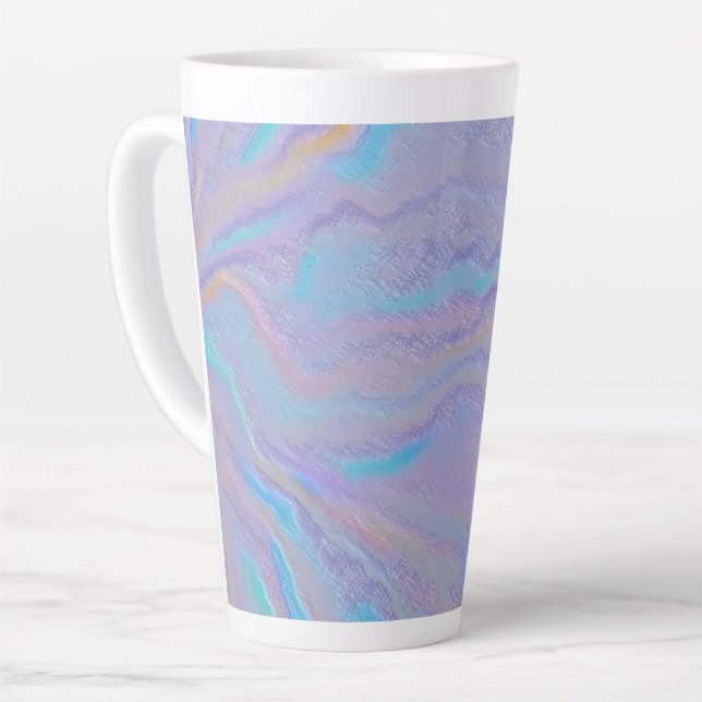Mezmerizing Iridescent Stone Latte Mug (Left Angle)