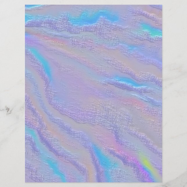 Mezmerizing Iridescent Stone Scrapbook Paper (Front)
